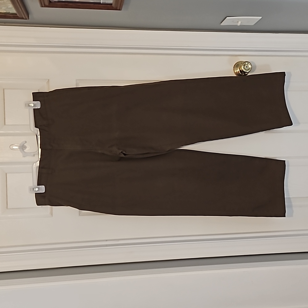 Men's 33x30 Eddie Bauer dark brown dress pants